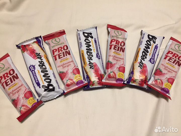 Батончики Протеиновые Bombbar Racionika, другие