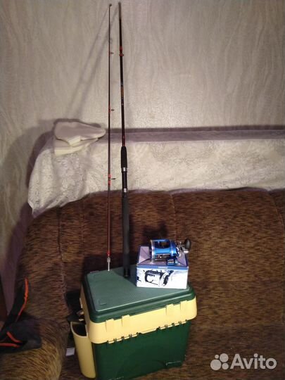 Спиннинг и катушка для троллинга новые