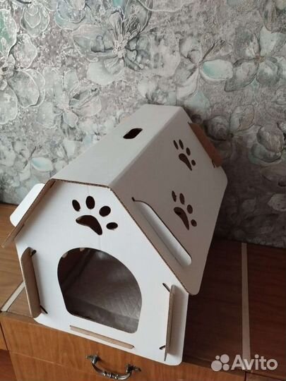 Домик для кошки/щенка (картонный)