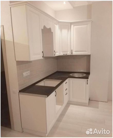 Кухонный гарнитур угловой. Кухня прямая