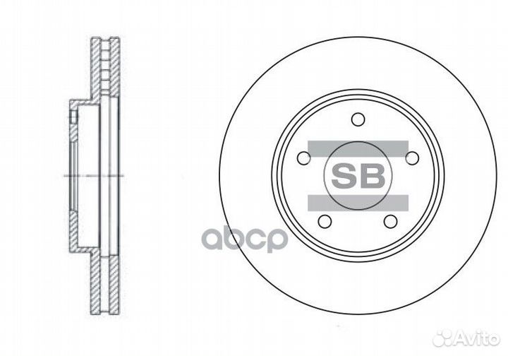 Диск тормозной nissan primera/X-trail 01- перед