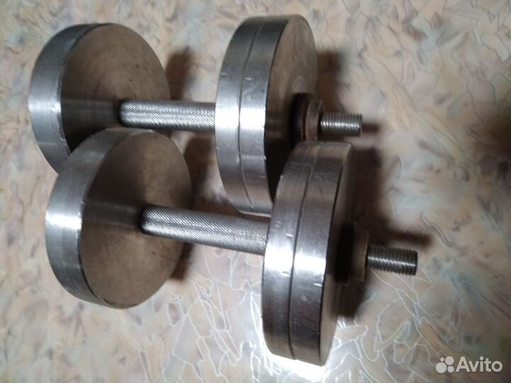 Гантели 12 + 12 кг