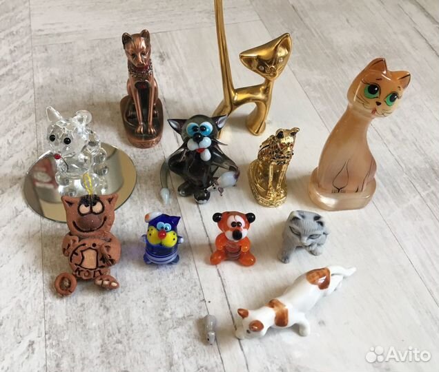 Коллекция котиков из различных материалов