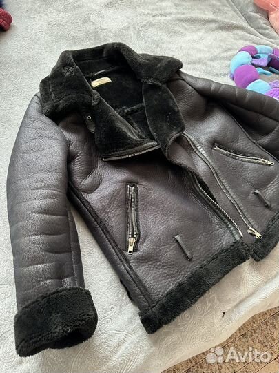 Дубленка авиатор женская 44 46