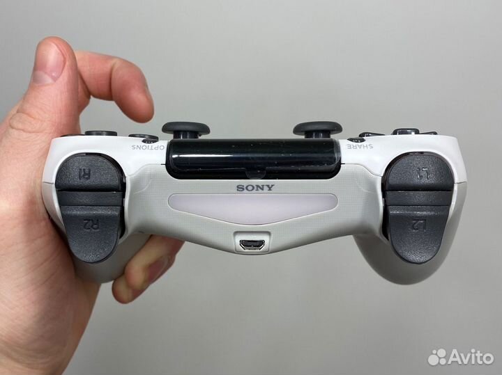 Новый джойстик ps4 белый