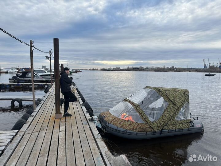 Лодка пвх с ходовым тентом + микатсу 9.9 2023 г