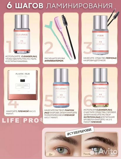 Набор для ламинирования бровей