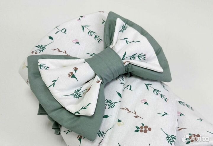 Конверт-одеяло на выписку осень-весна