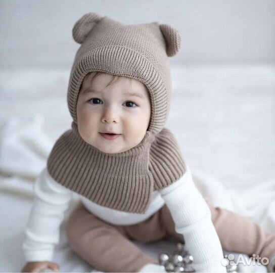 Шапка шлем капор журавалик 46 48