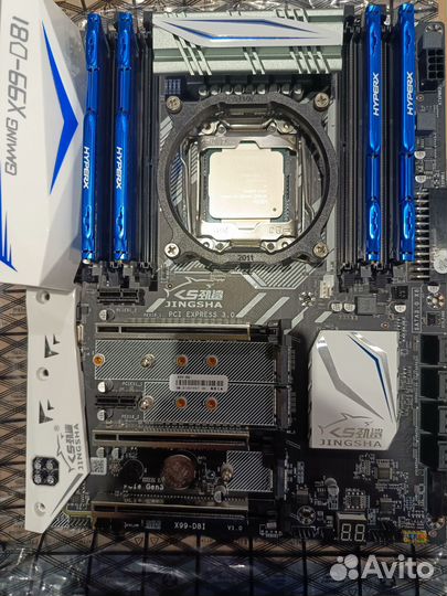 Комплект х99 jingsha x99 d8i+2666v3+32gb