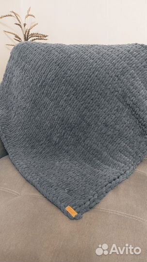 Плед детский вязаный ручная работа