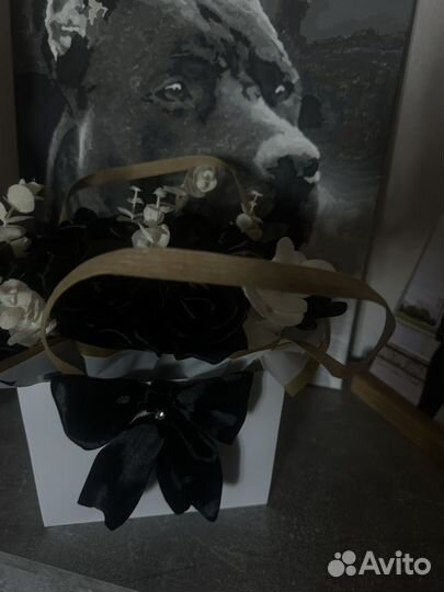 Букет из атласных роз