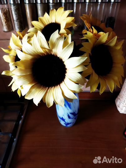 Подсолнухи из фоамирана (7 шт.)