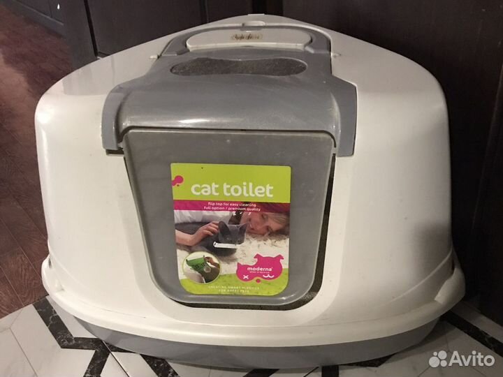 Кошачий туалет закрытый