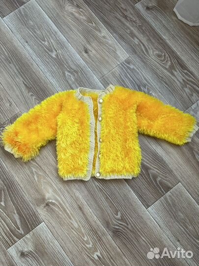 Кофта для девочки теплая 92