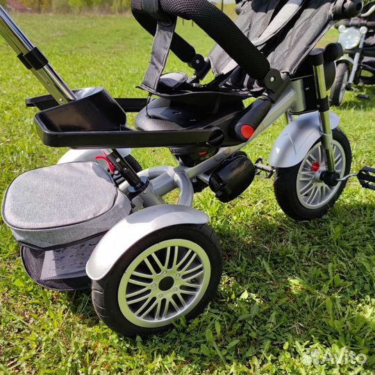 Велосипед-коляска Luxmom 5199 серый