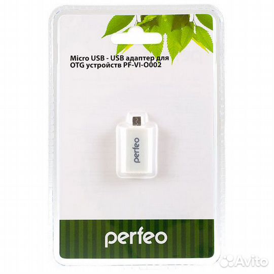 Адаптер Perfeo USB-мама - microUSB (OTG) PF-VI-O0
