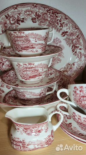 Английская винтажная посуда Сервиз tonquin