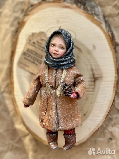 Ватные елочные игрушки