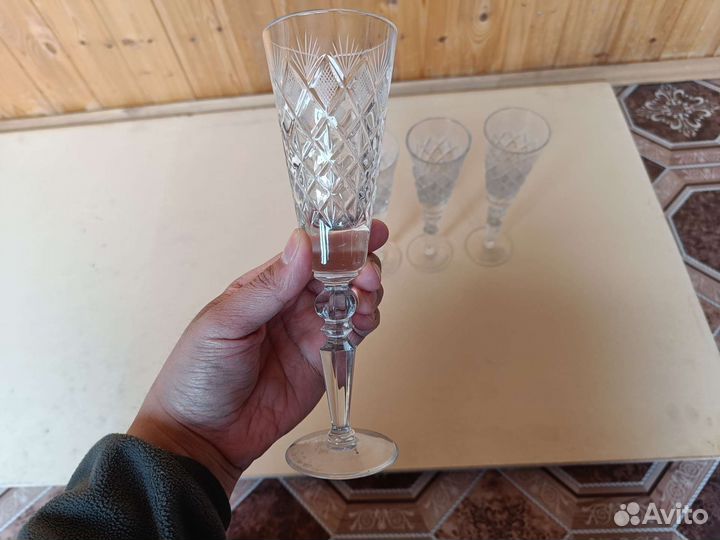 Хрустальные бокалы СССР