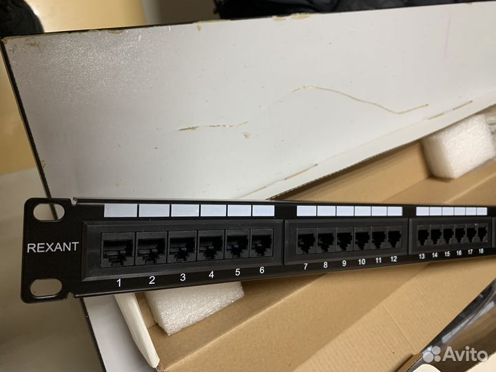 Патч-панель 19 1U 24 порта RJ-45 5e 04-0021 Rexant