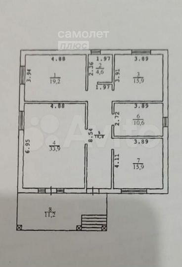 Дом 120 м² на участке 6 сот.