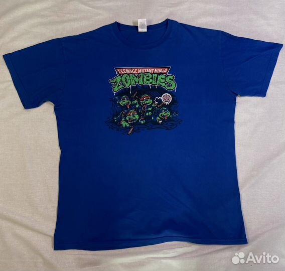Футболка черепашки ниндзя зомби Y2K