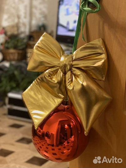 Ёлочные Шары Банты 20 15 10 см