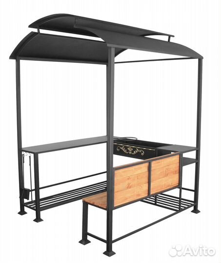 Мангал с крышей