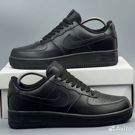 Черные Nike Air Force 1