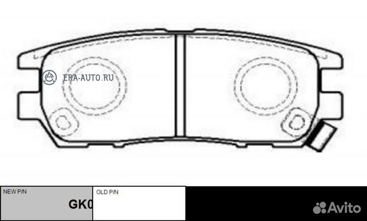 CTR GK0604 Колодки тормозные дисковые задние Mitsu