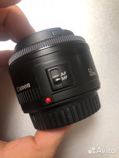 Объектив canon 50mm 1 8 портретный