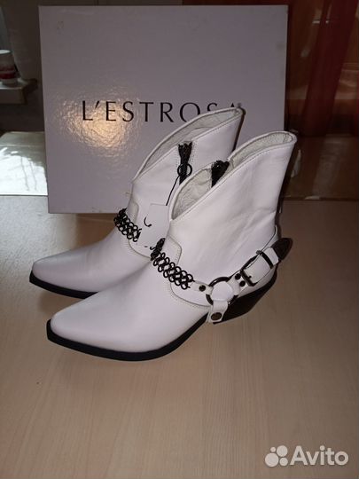 Полусапоги казаки, нат. кожа, новые с биркой