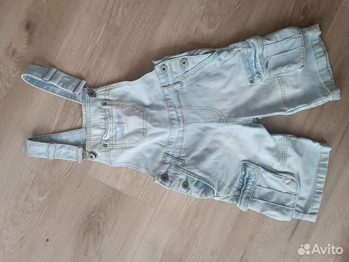 Джинсовый комбинезон для девочки 122