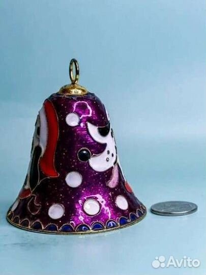 Колокольчики Клуазонне новогодние ч-2