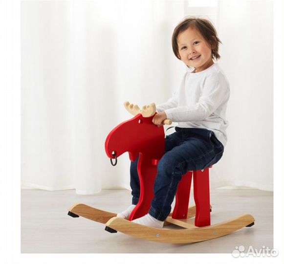 Качели детские лось-качалка Икеа