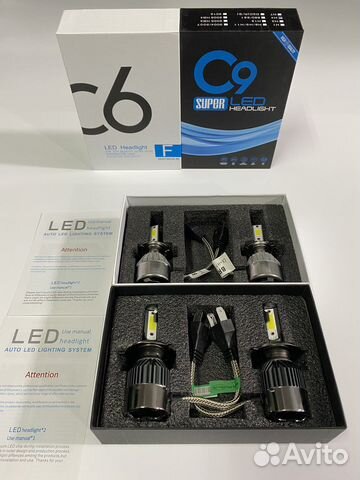 Лампочки led h4 6000K