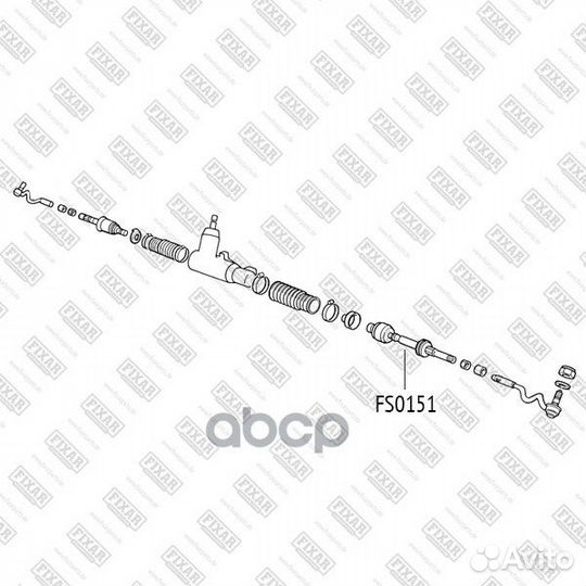 Тяга рулевая левая правая перед лев fixar 651