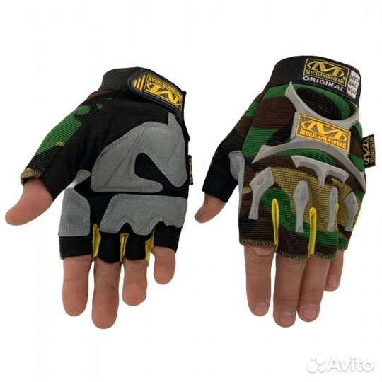 Перчатки беспалые mechanix original камуфляж