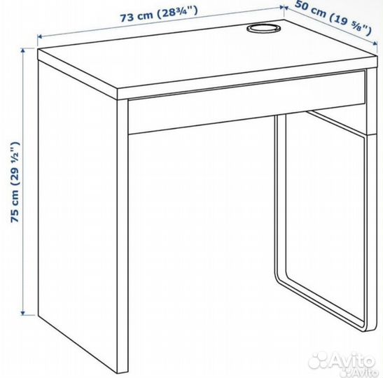 Письменный стол IKEA micke mikke микке