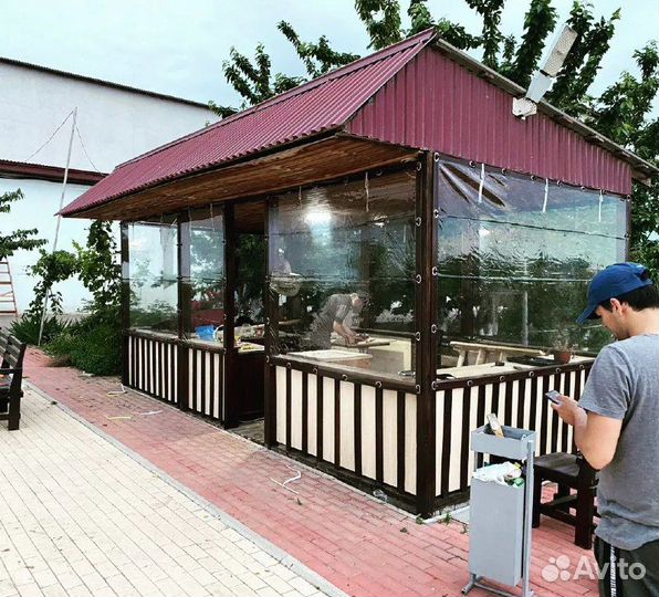 Мягкие окна для террасы