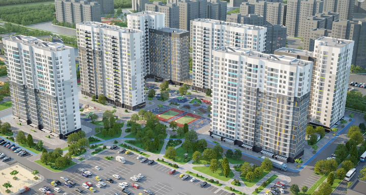 2-к. квартира, 58,6 м², 11/17 эт.