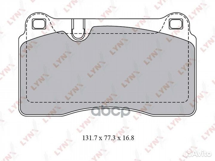 Колодки тормозные передние VW Touareg(7L) 3.0-6