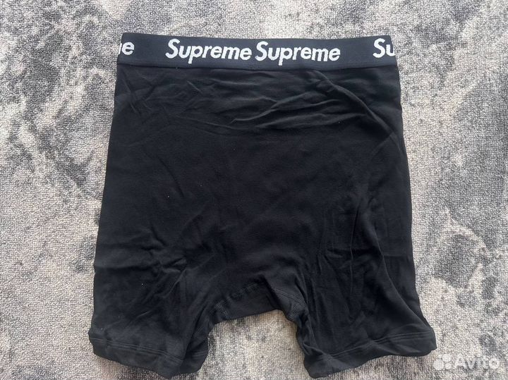 Трусы supreme boxers black