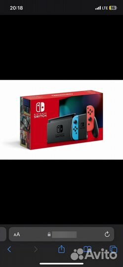 Nintendo switch rev 2 прошитая + 160gb флешка