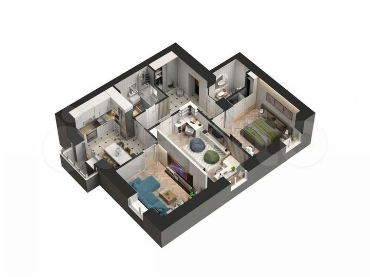 3-к. квартира, 74,7 м², 6/20 эт.