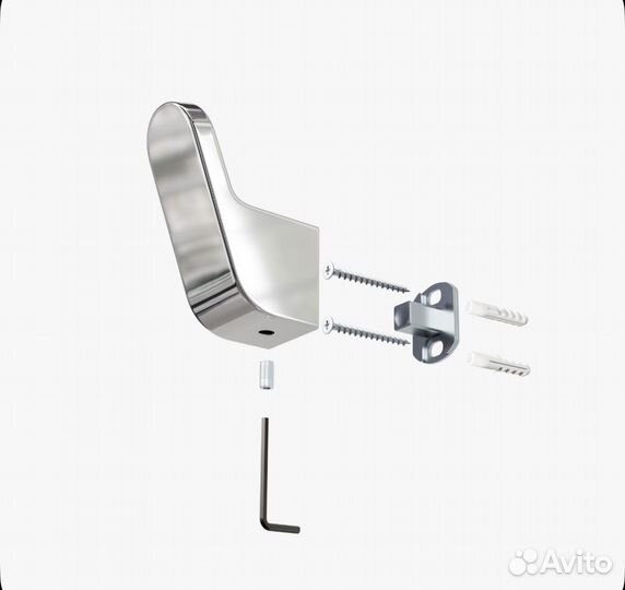 Крючок для ванной, полотенец и одежды, хром