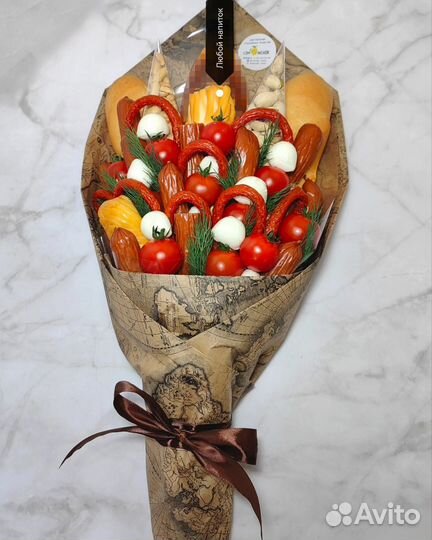 Мужские съедобные букеты