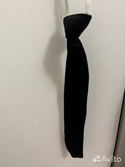 Галстук бархатный черный 29 см бальные танцы