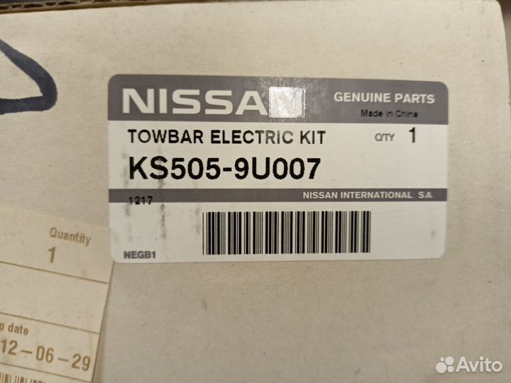 Проводка фаркопа Nissan Note (E11)